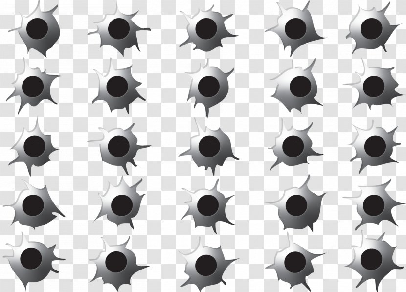 Bullet Shotgun Metal - Shot - Metallic Holes Photo Transparent PNG