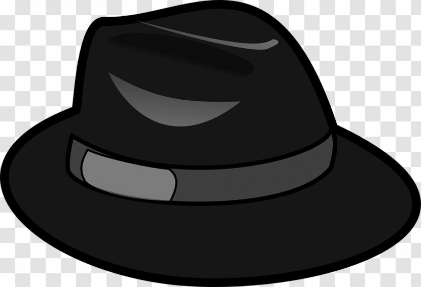 Black Hat Fedora Clip Art - Cowboy Transparent PNG