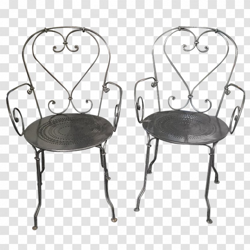 No. 14 Chair Table Bistro Furniture - Wire Transparent PNG