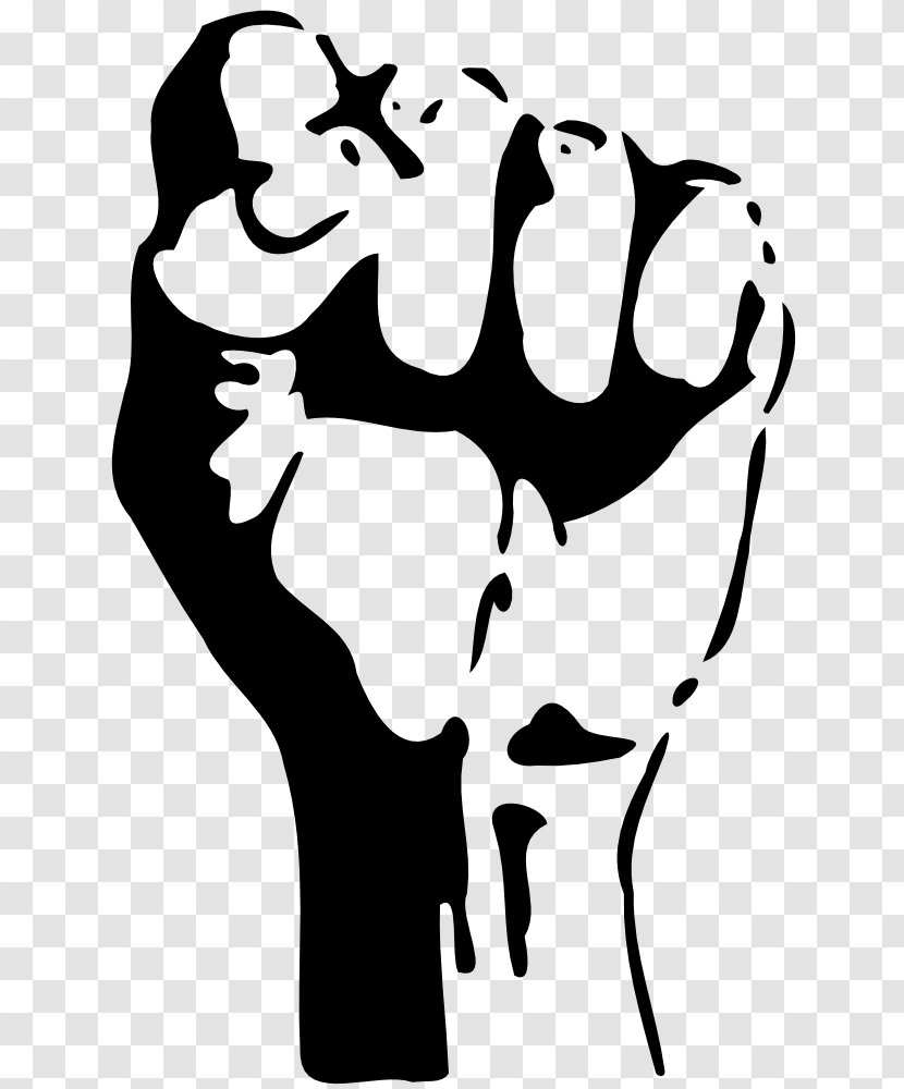 Raised Fist Clip Art Vector Graphics Image - Hand - Fists Transparent PNG