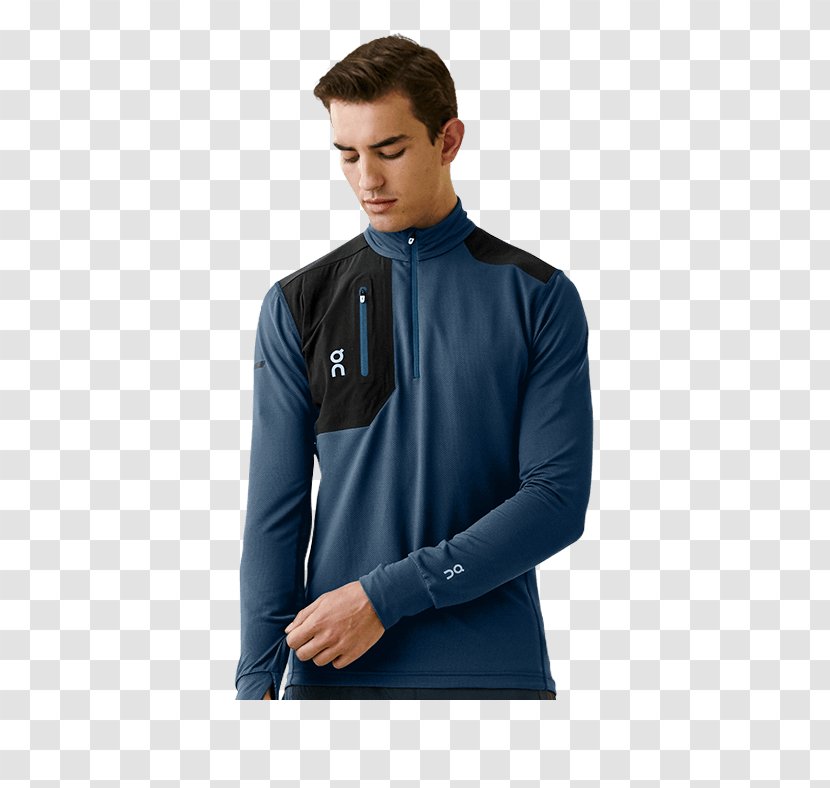 Sleeve T-shirt Polar Fleece Cobalt Blue Shoulder Transparent PNG