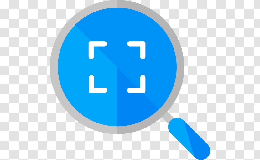 Icon - Button - A Blue Magnifying Glass Transparent PNG