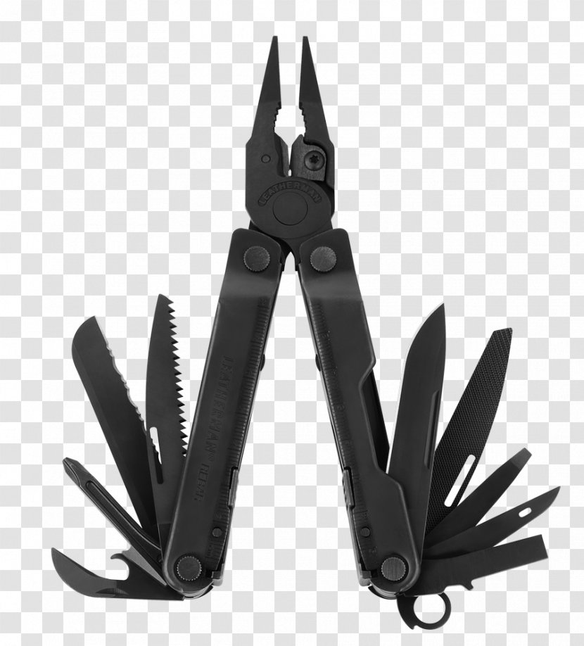 Multi-function Tools & Knives Leatherman Black Oxide Rebar - Stainless Steel - Salon Transparent PNG