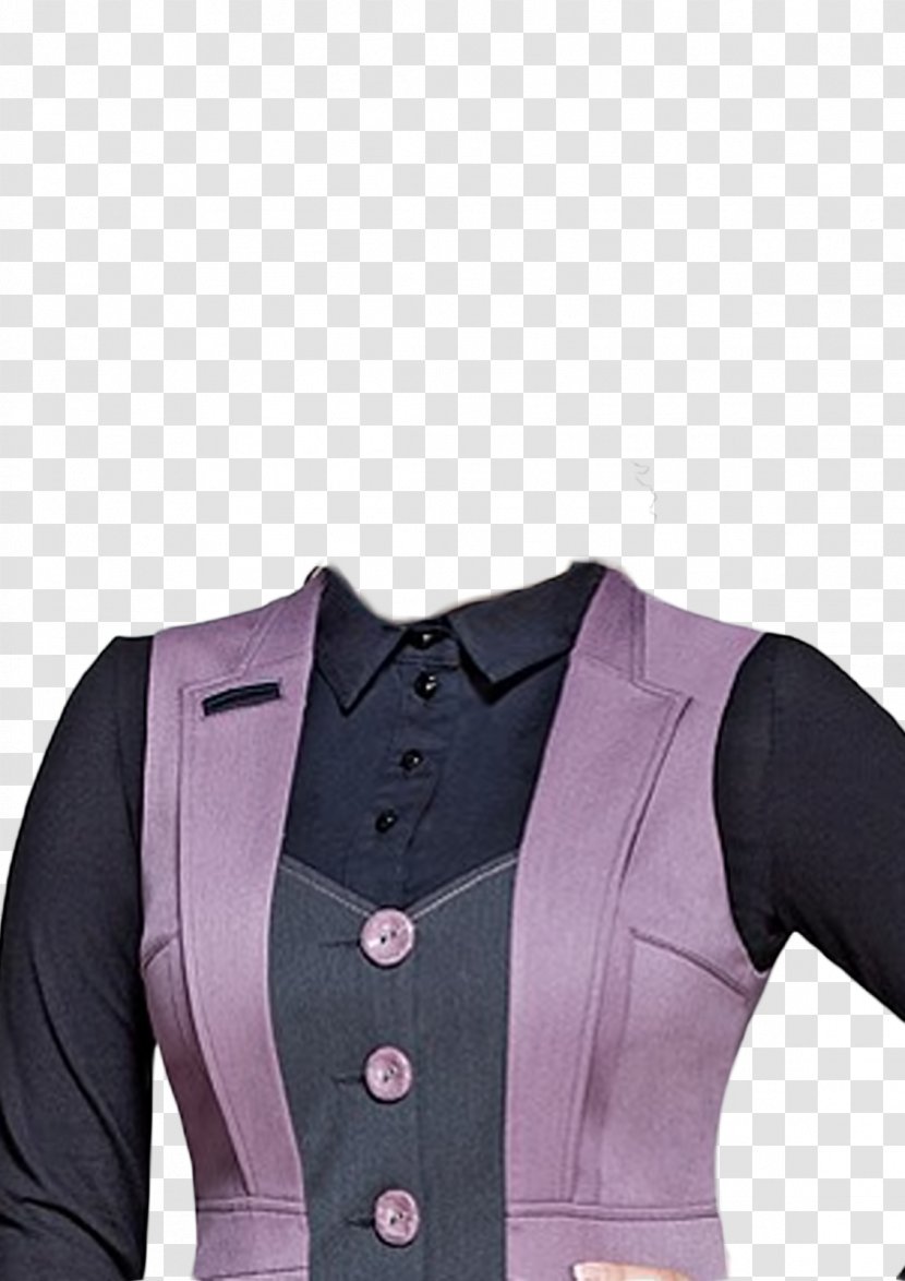 Sleeve Jacket Suit List Of Outerwear Button - Purple Transparent PNG