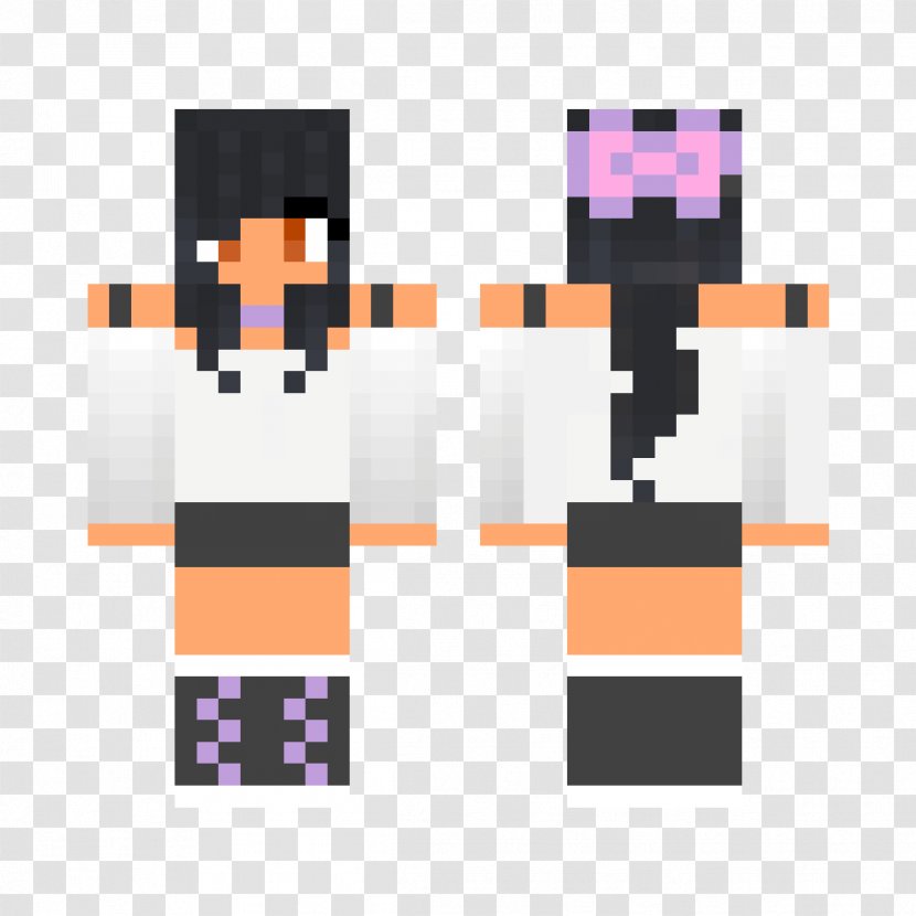 Aphmau Minecraft Skin Hair - Rectangle - Download Transparent PNG