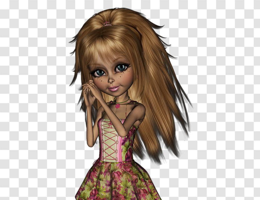 Een Hartje Van Goud Brown Hair Fairy Cartoon - Nr Transparent PNG