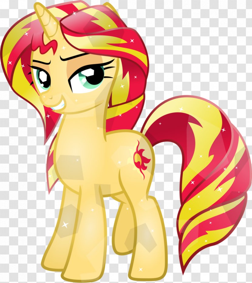 Sunset Shimmer Pony Horse Twilight Sparkle Rarity - Cartoon Transparent PNG
