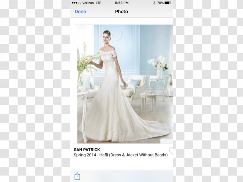 Wedding Dress Satin Party Shoulder - Bride Transparent PNG