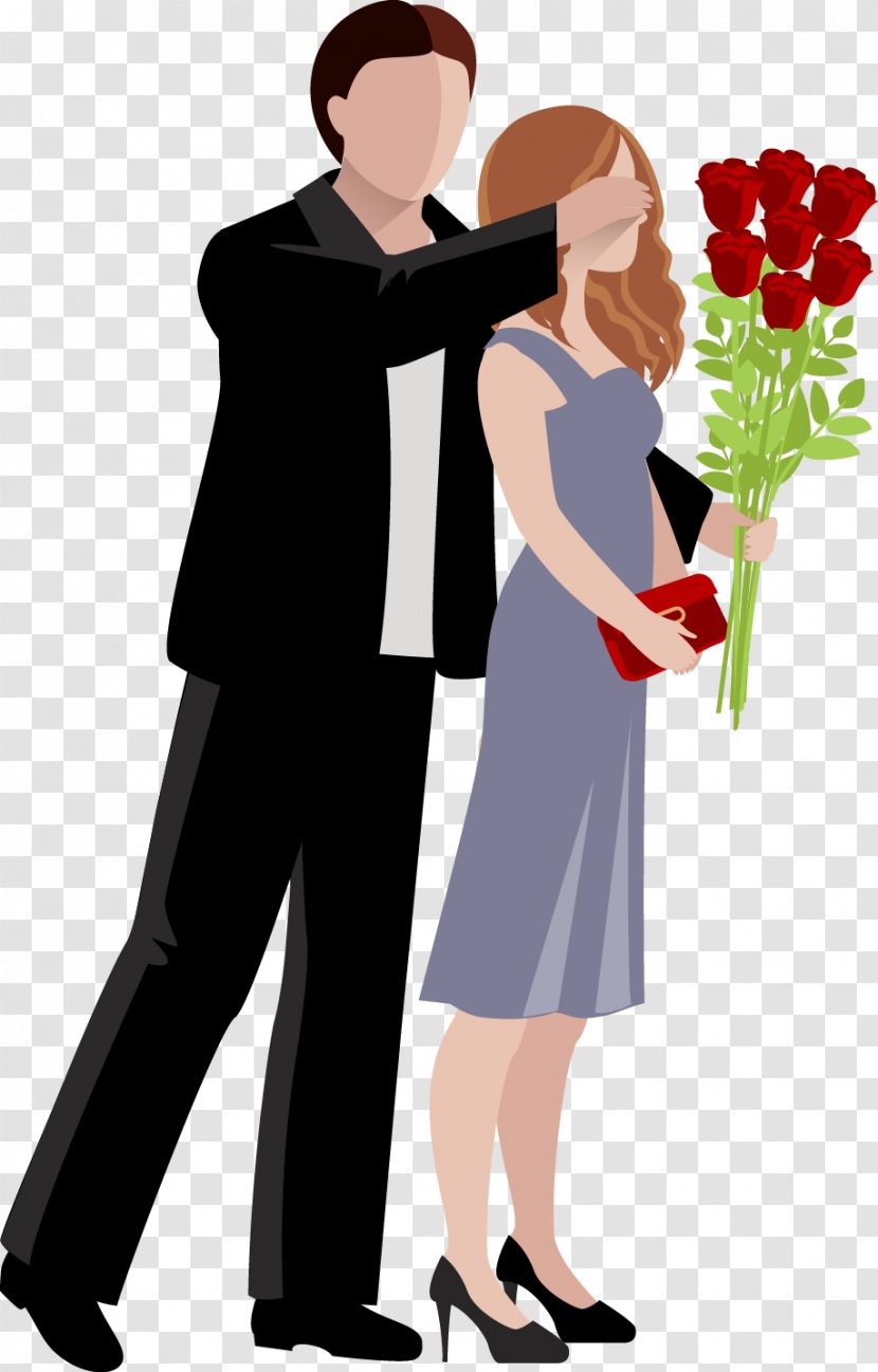 Couple - Watercolor - And Flowers Transparent PNG