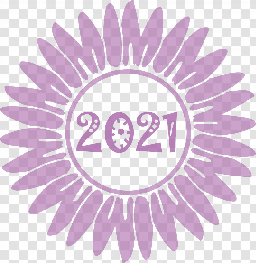 Welcome 2021 Sunflower Transparent PNG