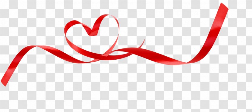 Red Ribbon Silk - Silhouette - Floating Love Transparent PNG