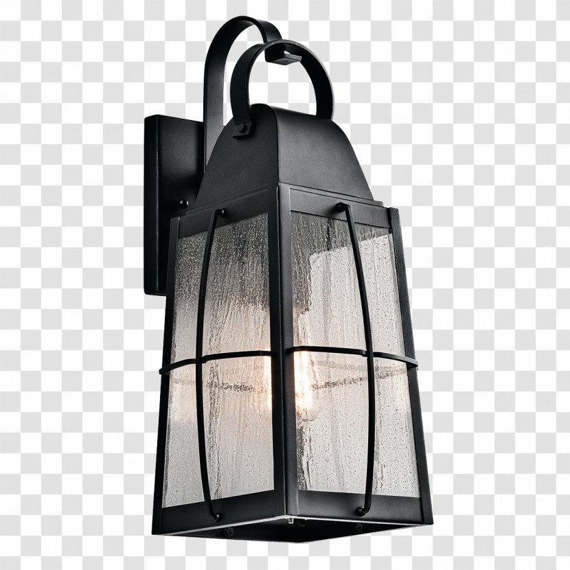 Kichler Tolerand Outdoor Wall 1-Light Sconce Lighting Lantern - Incandescent Light Bulb Transparent PNG