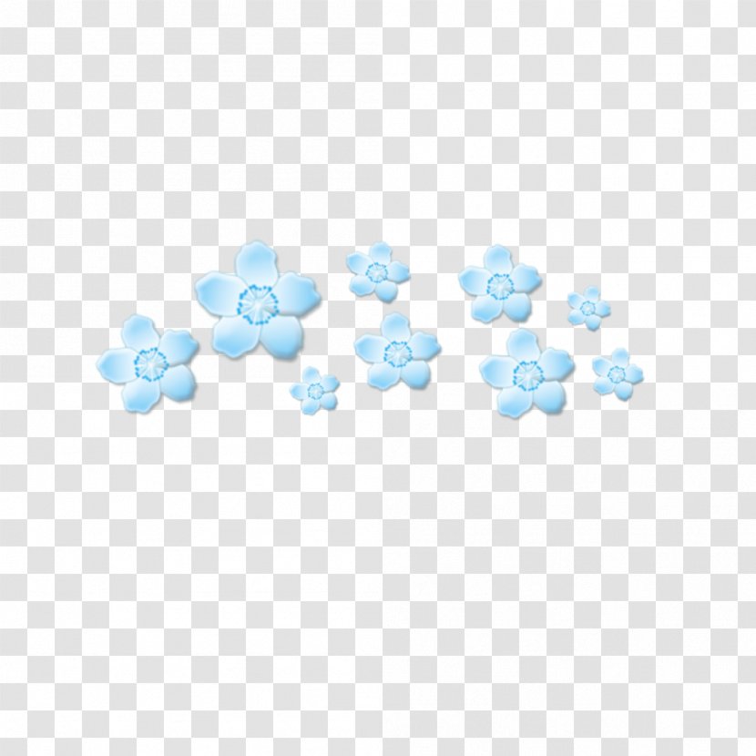 Cherry Blossom Flower - Blue - Petal Plant Transparent PNG