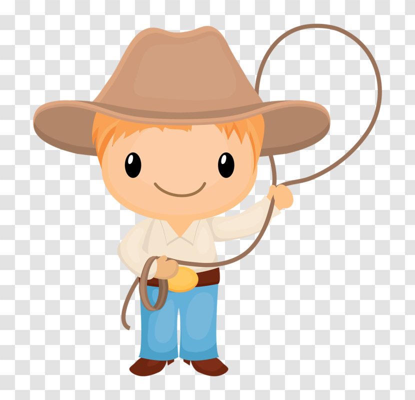 Cowboy American Frontier Western Clip Art - Hat - Thumb Transparent PNG