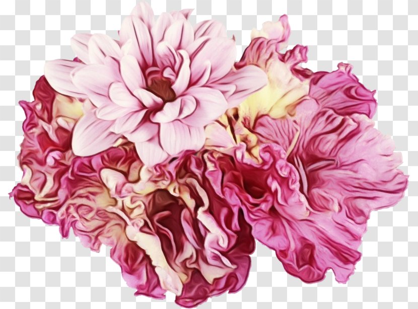 Wedding Flower Bouquet - Cabbage Rose - Geranium Artificial Transparent PNG