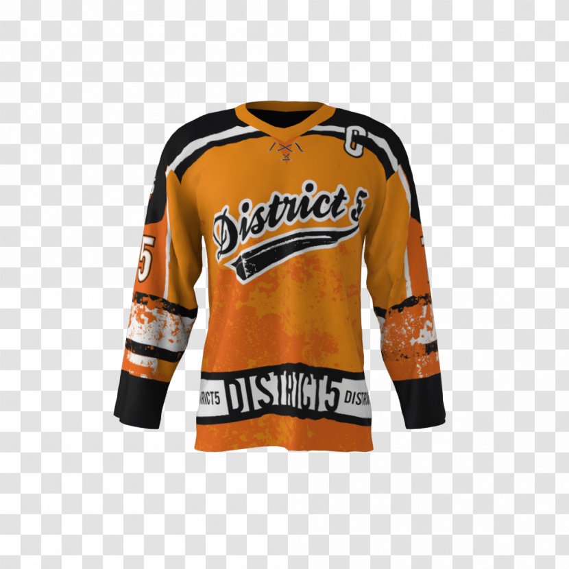 T-shirt Hockey Jersey Ice Sports Fan - Polo Shirt - Orange Transparent PNG