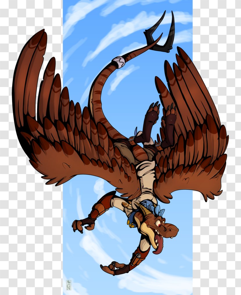Eagle Hawk Dragon Cartoon - Claw Transparent PNG