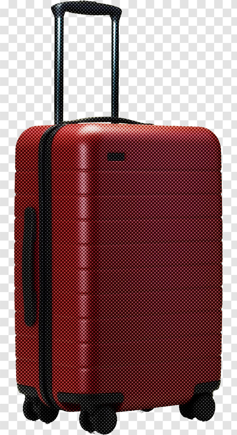 Suitcase Hand Luggage Red Baggage Luggage And Bags Transparent PNG
