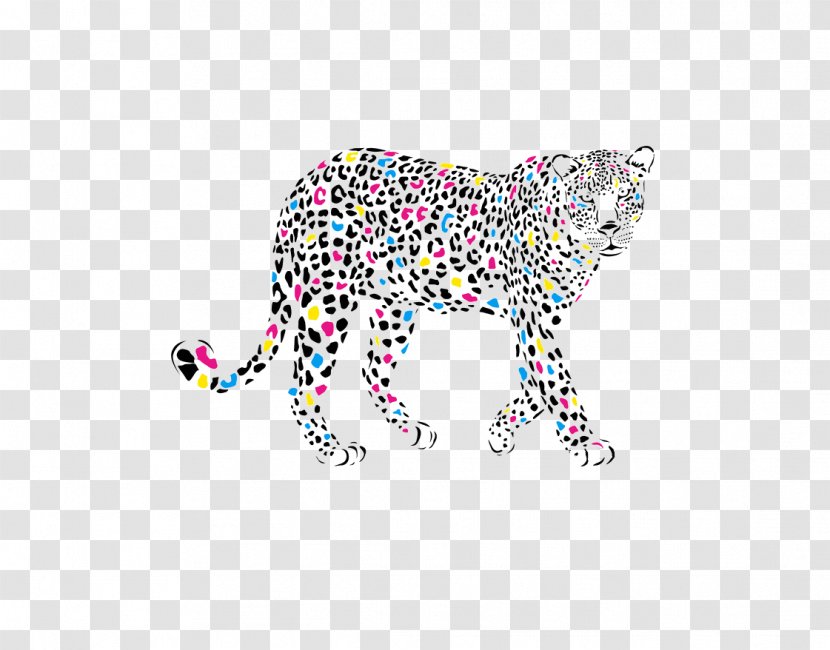Leopard Cougar Jaguar Mural Wallpaper - Point Transparent PNG