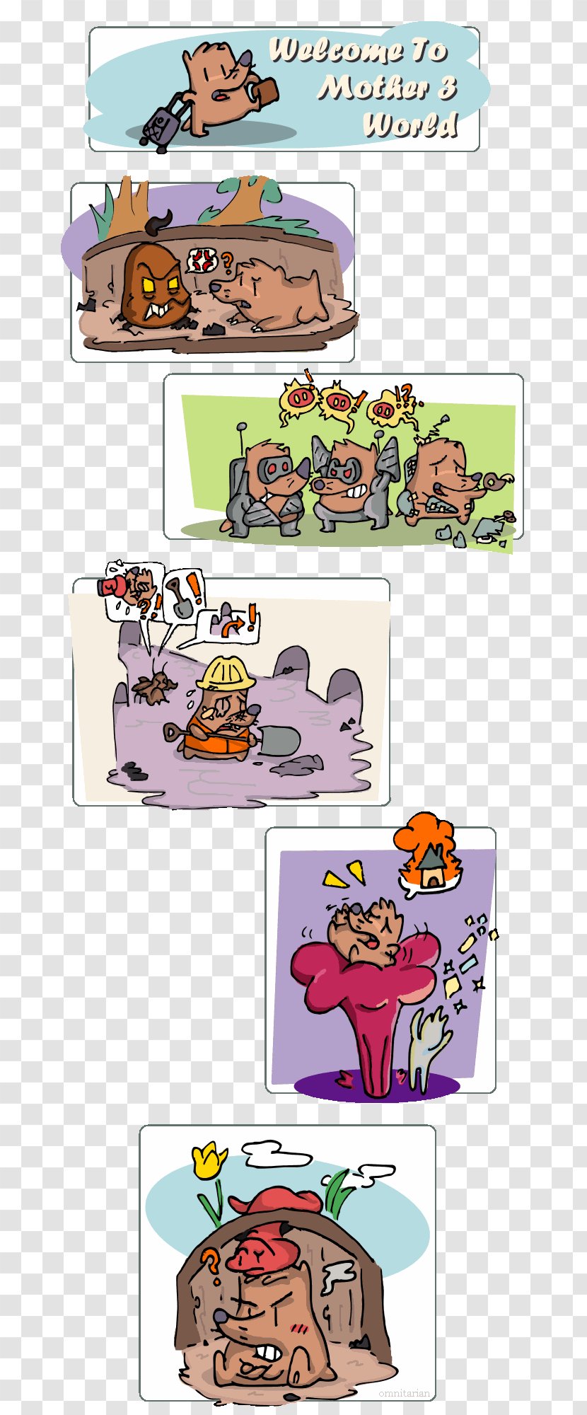 Comics Cartoon Clip Art Illustration Character - Fiction - Mole Drawing Transparent PNG