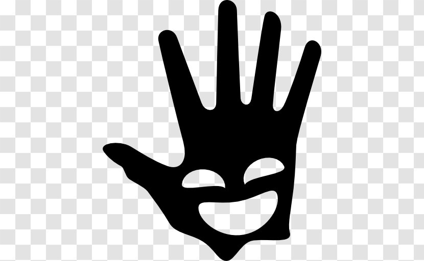 Smiley Emoticon Face - Hand Palm Transparent PNG