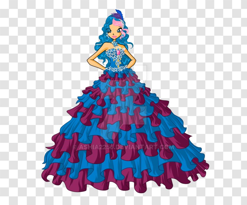 Prom Dress Ruffle Clothing Costume - Winx Club Transparent PNG