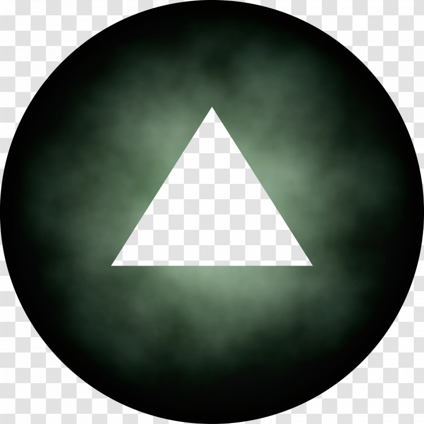 Green Triangle Circle Plate Symbol Transparent PNG