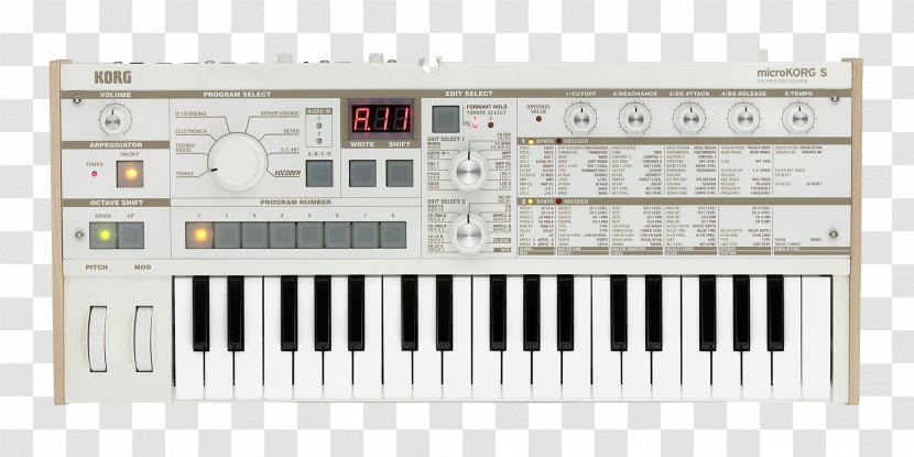 MicroKORG Sound Synthesizers Analog Modeling Synthesizer Vocoder - Tree - Musical Instruments Transparent PNG