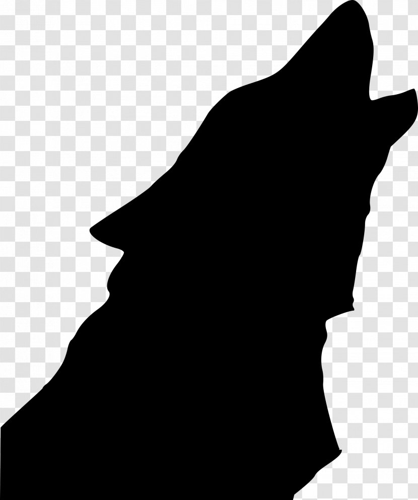 Gray Wolf Coyote Drawing Clip Art - Silhouette Transparent PNG