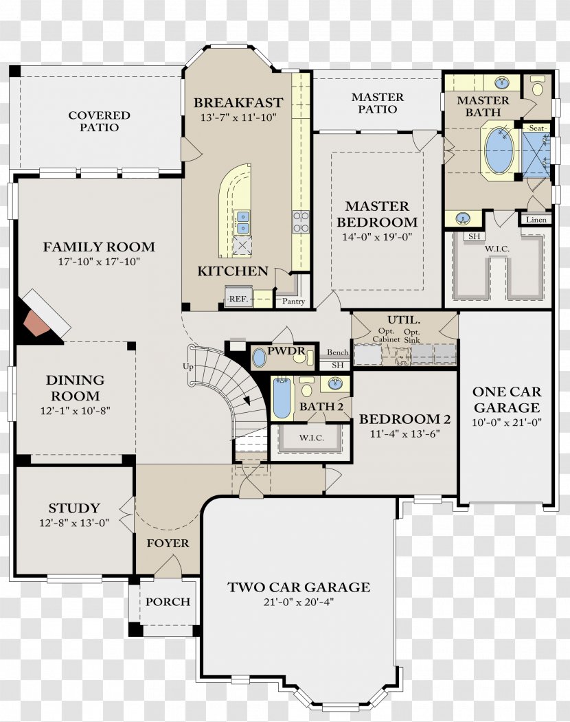 Floor Plan Bedroom - Square Meter - Bindweed Transparent PNG