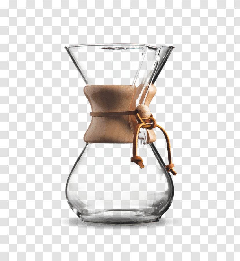 Chemex Coffeemaker Six Cup Classic Glass Handle - Coffee - Electric Kettle Ceramic Transparent PNG