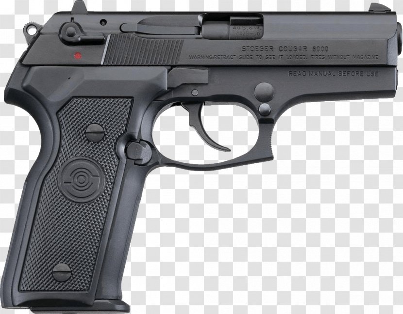 Stoeger Industries Firearm Beretta 8000 Pistol Handgun - Silhouette - Image Transparent PNG