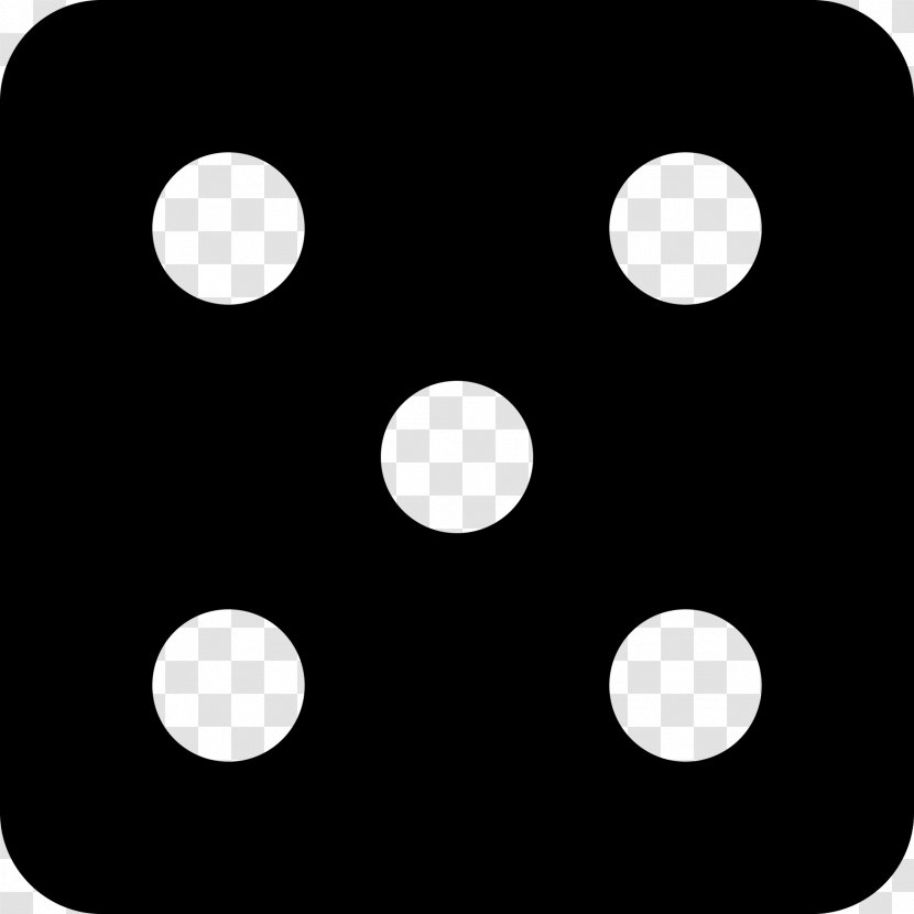 Circle Point Rectangle - White Dice Transparent PNG