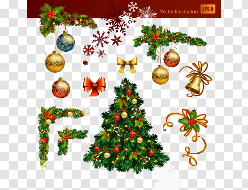 Christmas Decoration Tree Illustration - Decor - Background Transparent PNG
