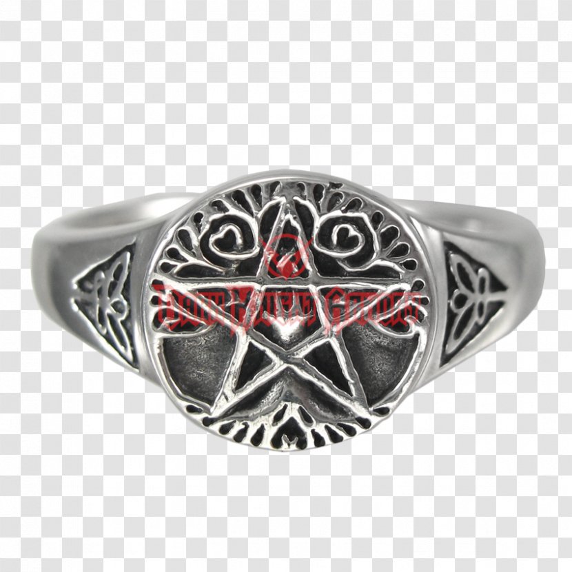 Ring Belt Buckles Body Jewellery Silver - Pentacle Transparent PNG