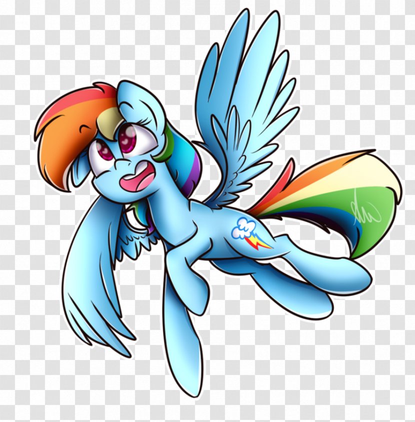 Rainbow Dash Macaw Drawing - Horse Like Mammal Transparent PNG