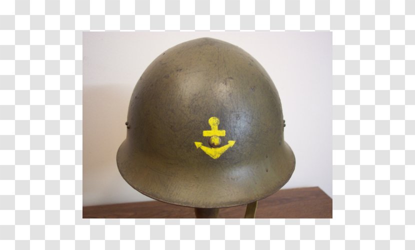 Combat Helmet Empire Of Japan Second World War - M1 - Hand Painted Anchor Transparent PNG