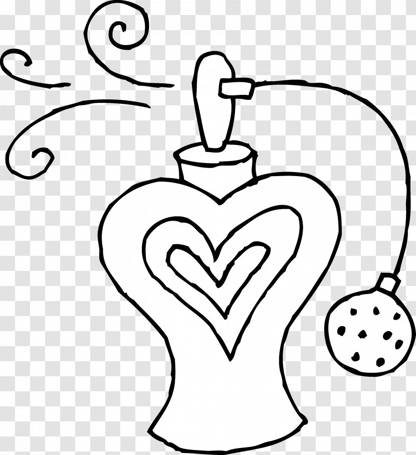 Chanel Perfume Coloring Book Eau De Cologne Clip Art - Heart - Cliparts Transparent PNG