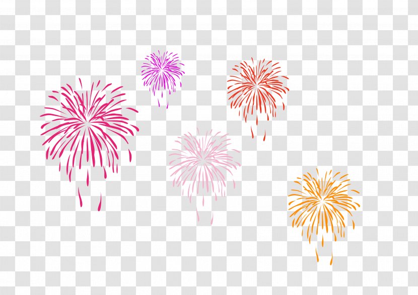 Elements, Hong Kong Fireworks - Point - Colorful Simple Effect Elements Transparent PNG