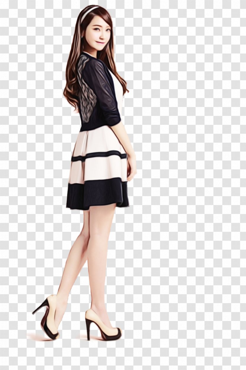 Skirt Fashion Model Shoe Sleeve - Knee Transparent PNG