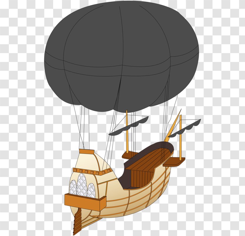 Hot Air Balloon Cartoon Ship Boat - Sailing Transparent PNG