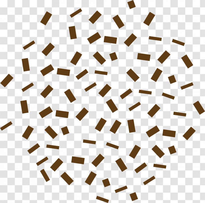 Paper - Symmetry - Hand-painted Brown Confetti Transparent PNG