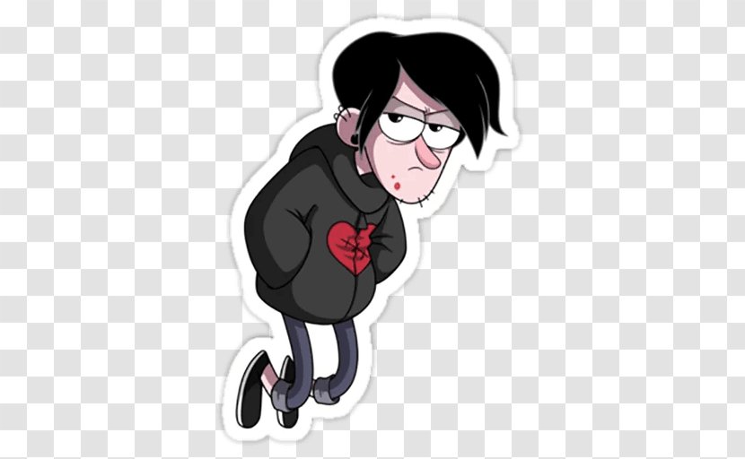 Dipper Pines Mabel Robbie Bill Cipher Sticker - Drawing - Robby Robinson Transparent PNG