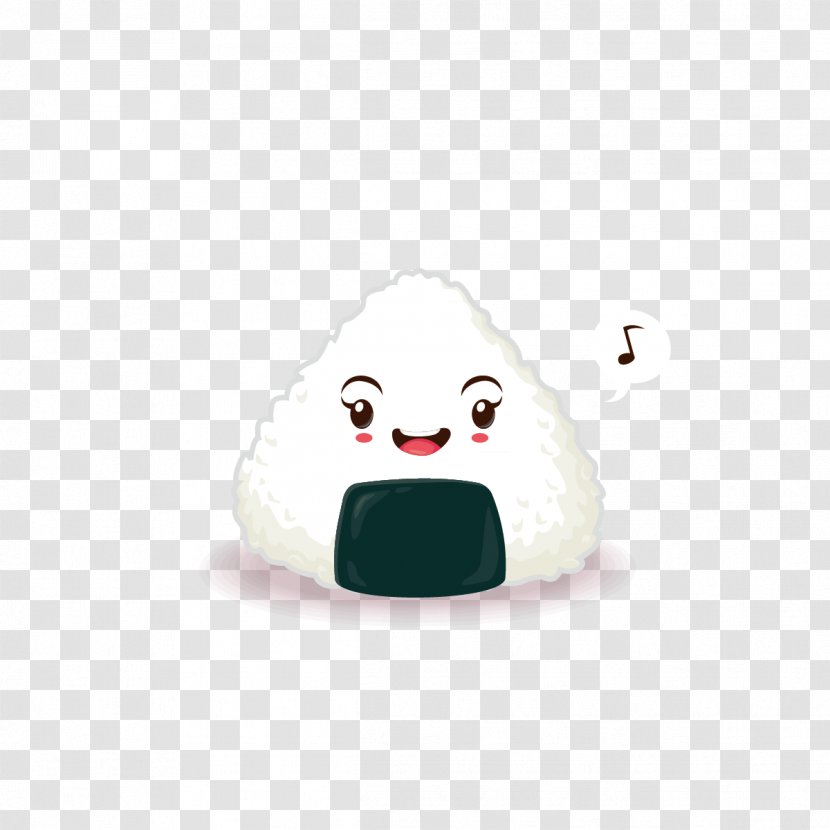 Comfort Food White Cartoon Character - Sushi Transparent PNG