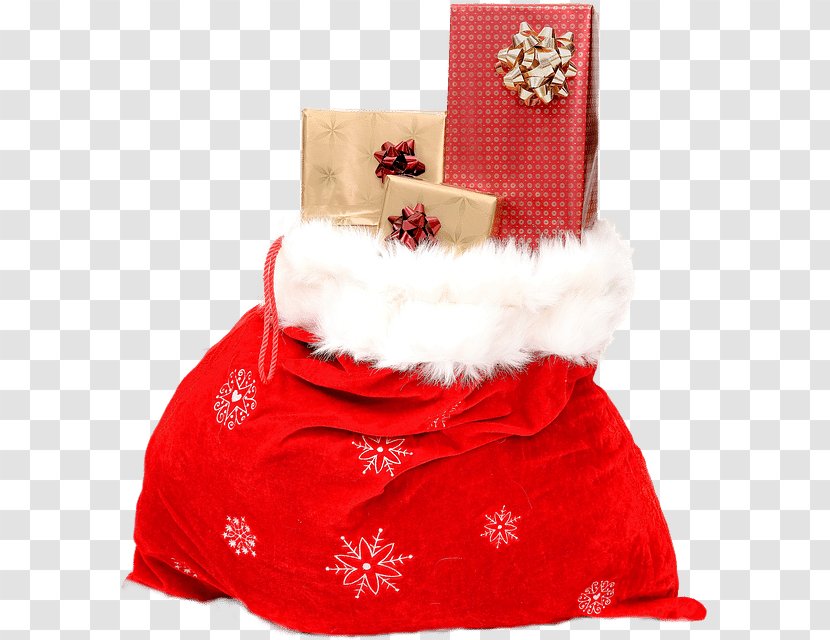 Santa Claus Christmas Gift Gunny Sack - And Holiday Season Transparent PNG