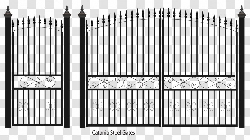 Fence Gate Wrought Iron Steel Sheet Metal - Balcony Transparent PNG
