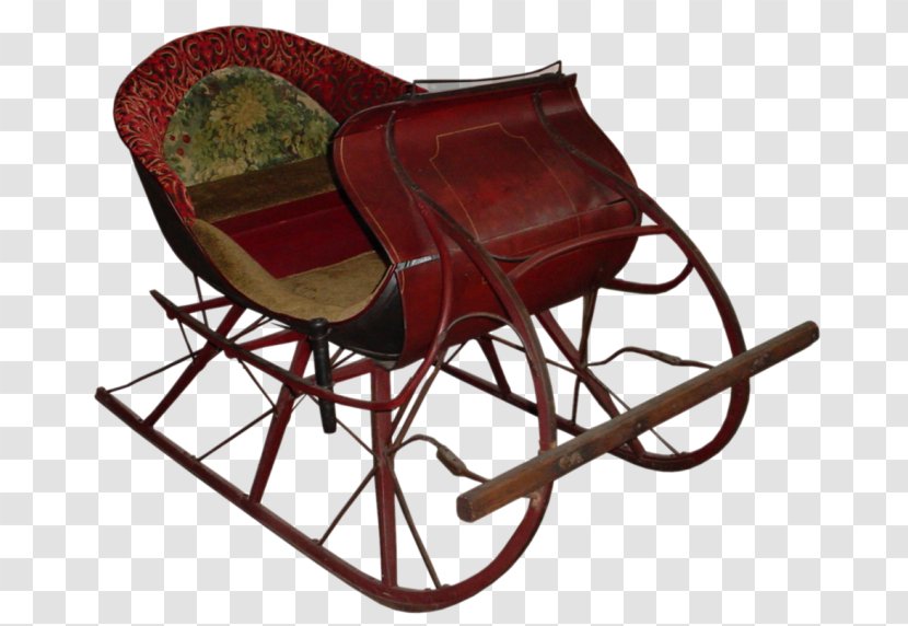Christmas Santa Claus - Chair - Rocking Vehicle Transparent PNG