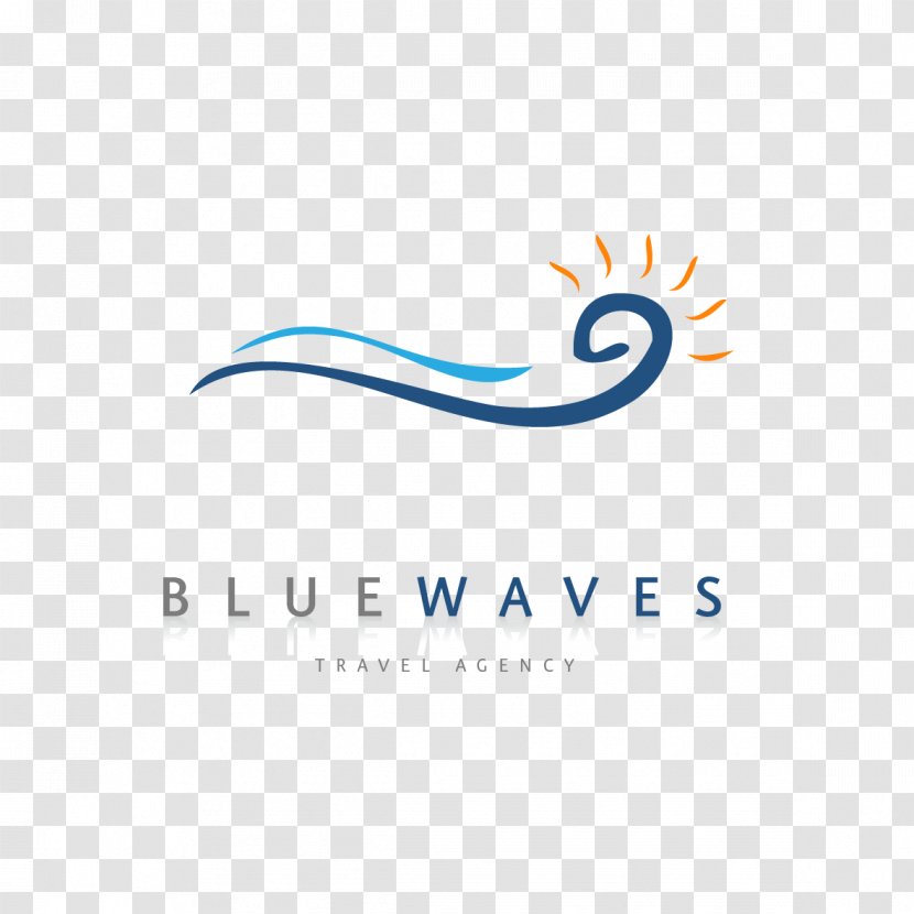 Logo Graphic Design Brand - Blue Wave Transparent PNG