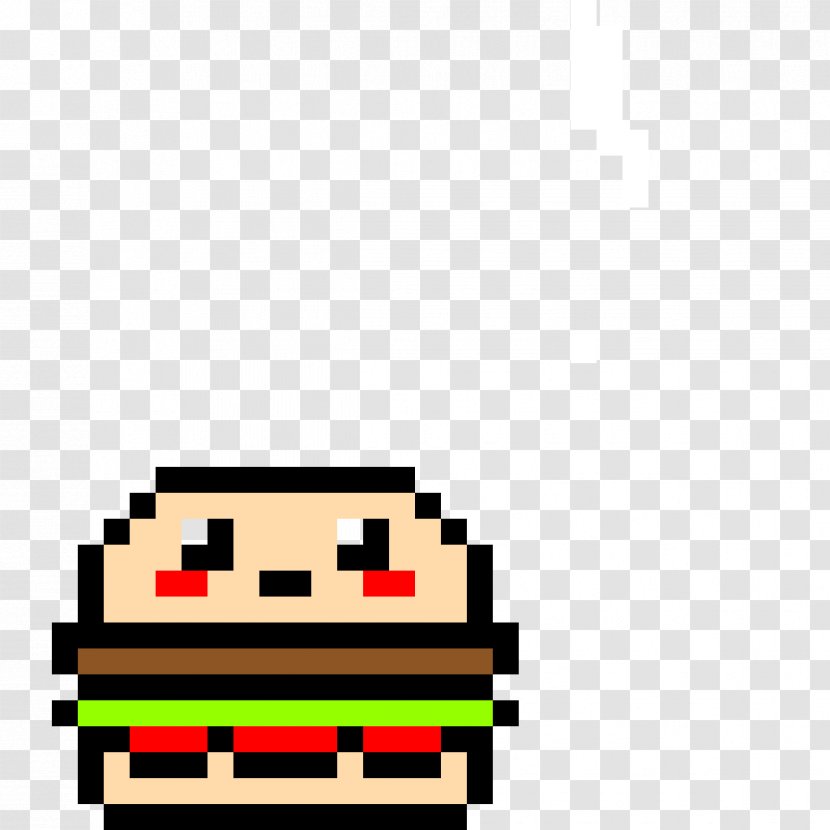 Hamburger Cheeseburger French Fries Pixel Art Drawing - Food - Kaway Transparent PNG