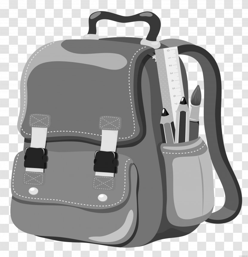 Clip Art Backpack Bag Vector Graphics - Hand Luggage Transparent PNG